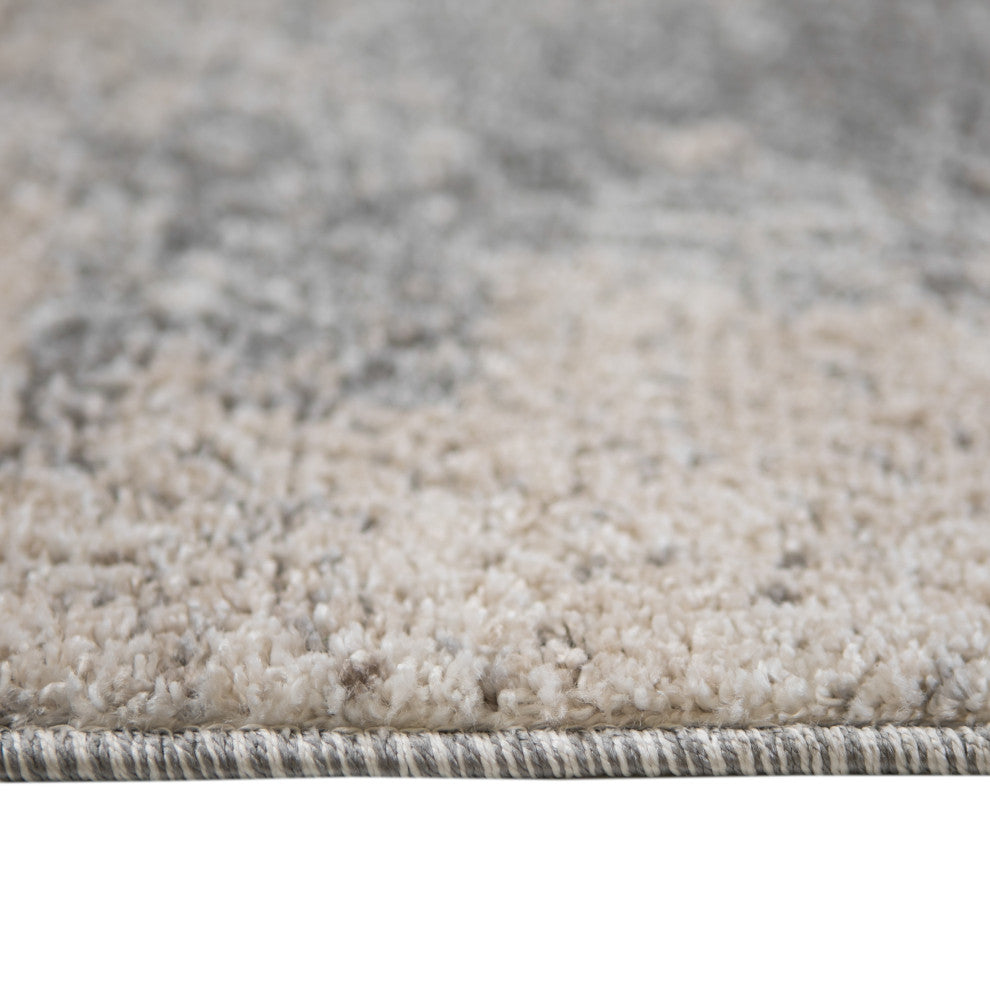 Yasmin Ester Area Rug, Cream, 9' x 13', Abstract