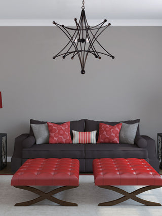 Crystorama Lighting Group 9236 Astro 4 Light 27"W Abstract - Black