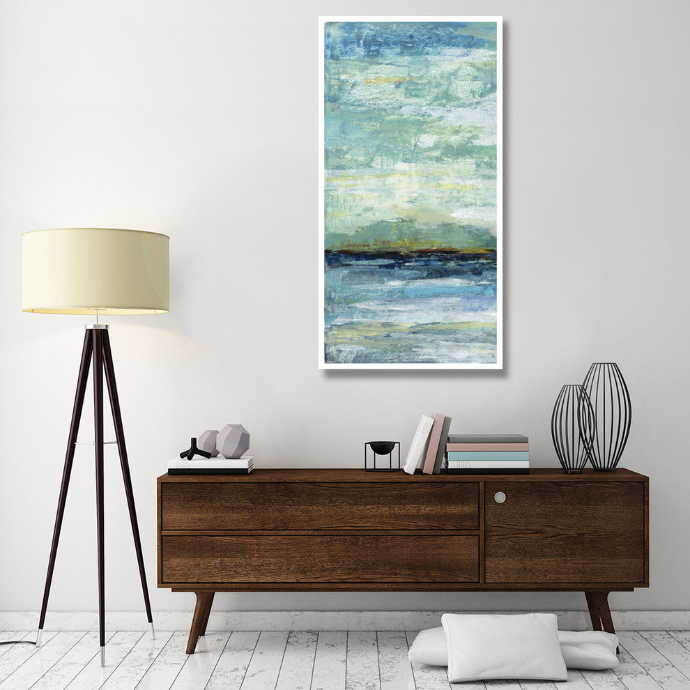 "Calm Lake Panel I" Digital Paper Print by Silvia Vassileva, 32"x62"