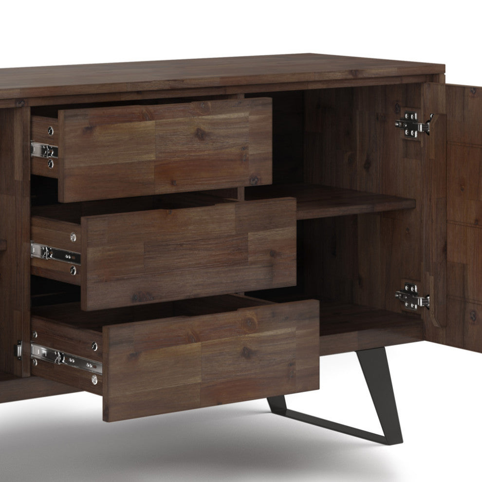 Lowry Sideboard Buffet, Rustic Natural Aged Brown