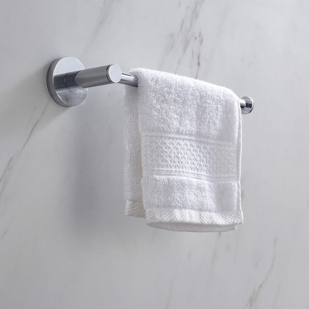 Circular 2-Piece Bathroom Hardware Set, Chrome