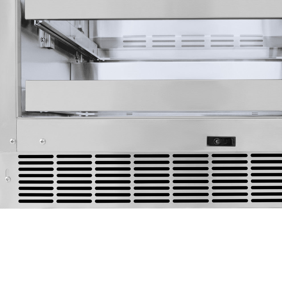 ZLINE 24" Touchstone Beverage Fridge With Solid Stainless, RBSOZ-ST-24-G