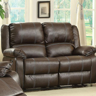 ACME Zuriel Loveseat, Motion, Brown PU
