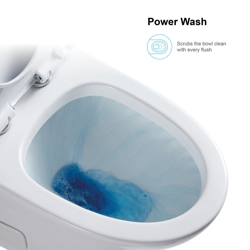 12 inches 0.88/1.28GPF Dual Flush One-Piece Toilet with Soft Close SeatWhen you"™