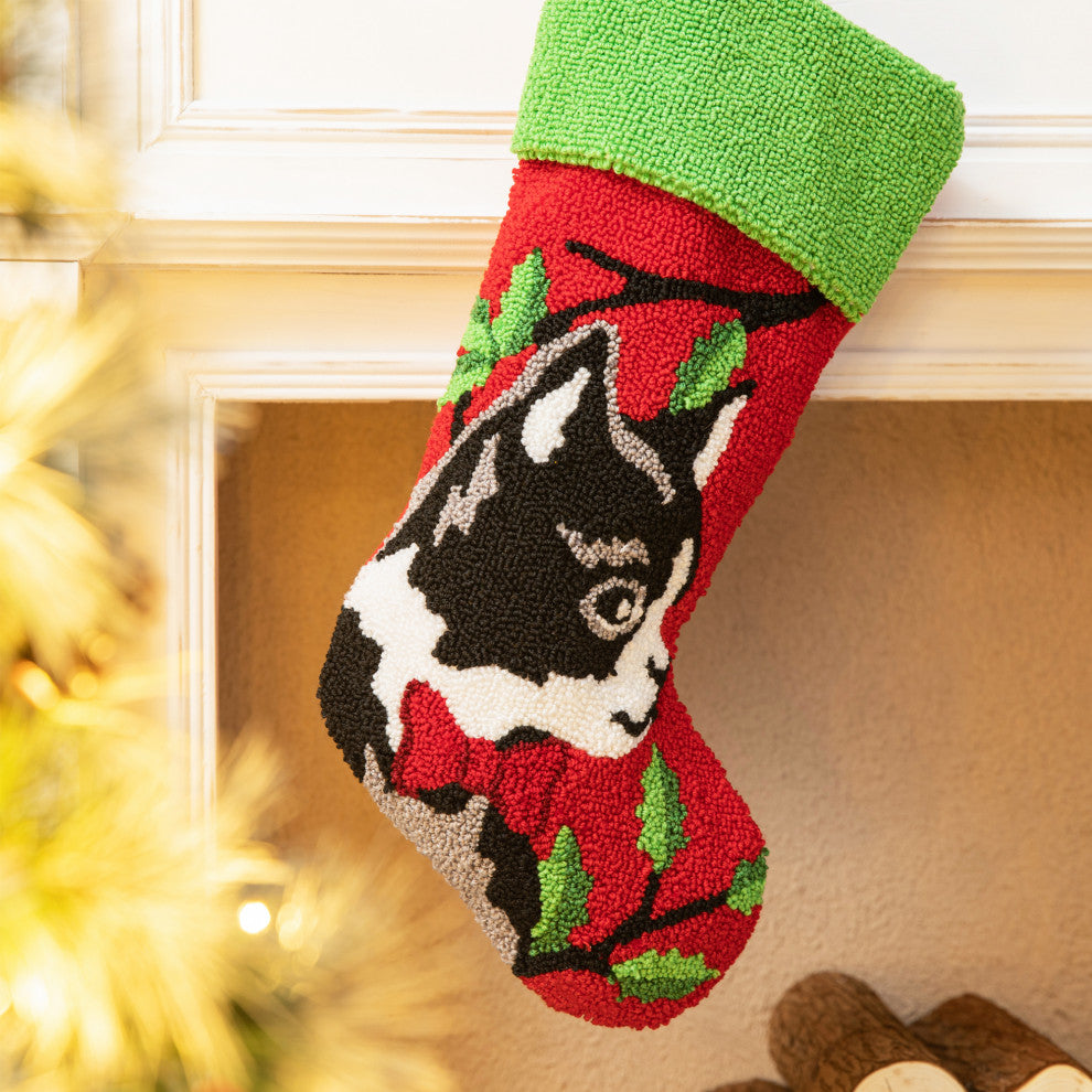 20.5"L Hooked Stocking, Dog & Cat