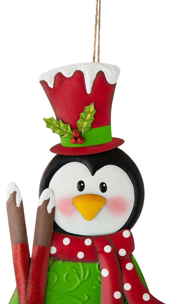 36"H Metal Penguin Yardstake or Standing Decor or Wall Decor