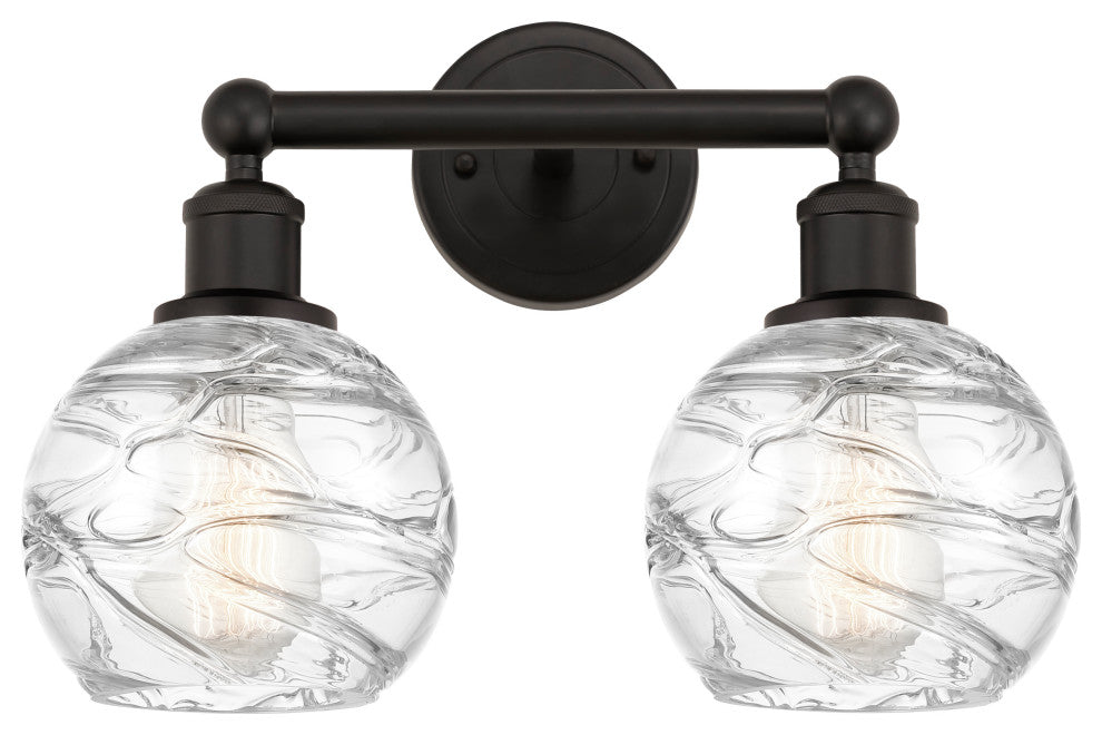 Innovations 616-2W-OB-G1213-6 2 Light Bath Vanity Light, Oil Rubbed Bronze