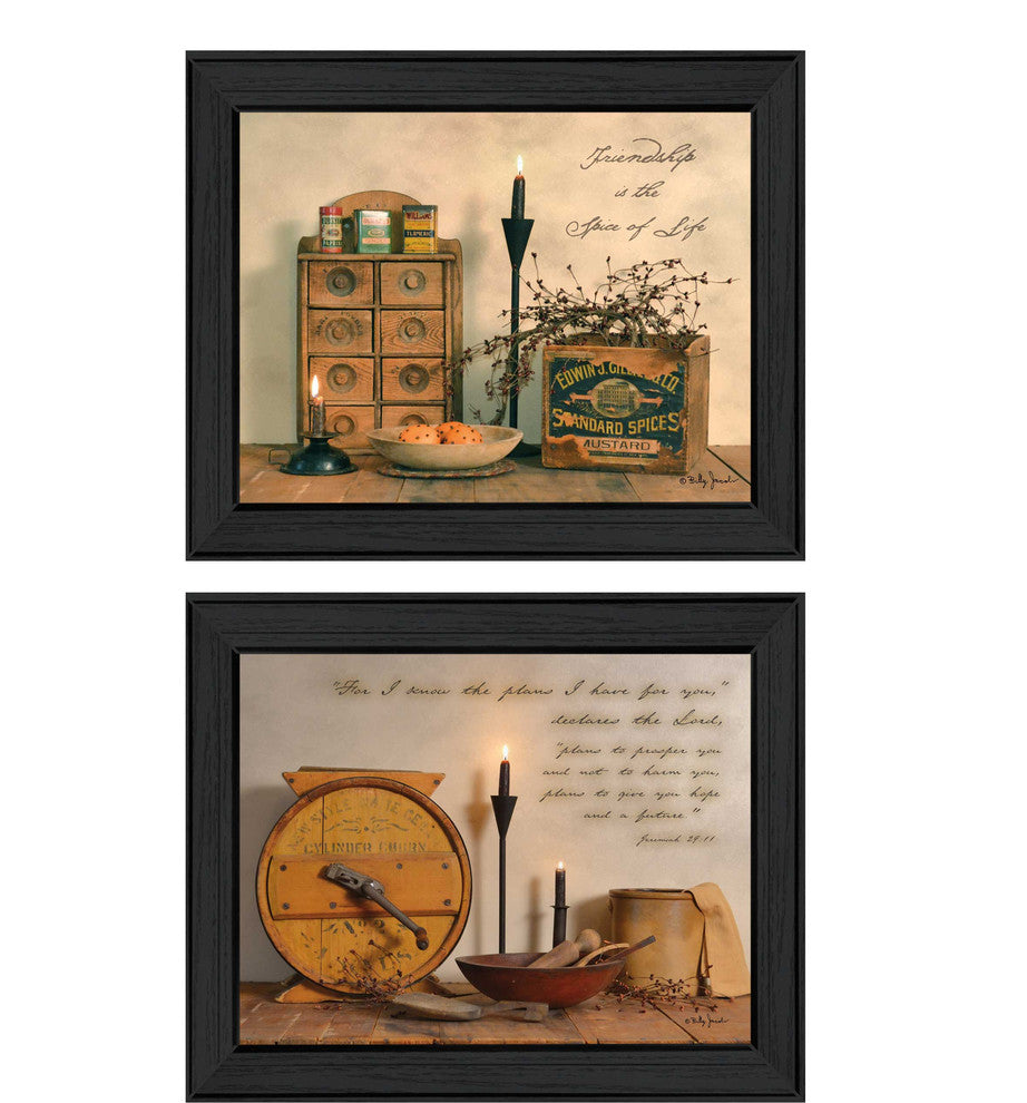 "Friendship is the Spice of Life" Collection By Billy Jacobs, Black Frame