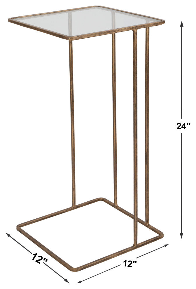 Cadmus Accent Table, Gold