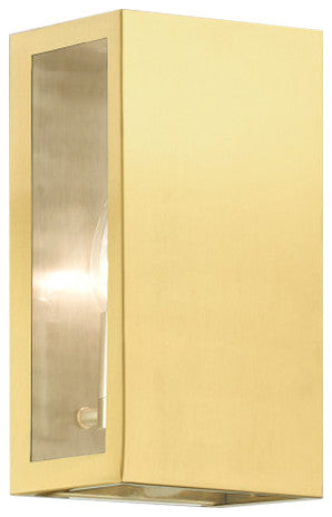 Winfield 2 Light Satin Gold Outdoor ADA Medium Sconce