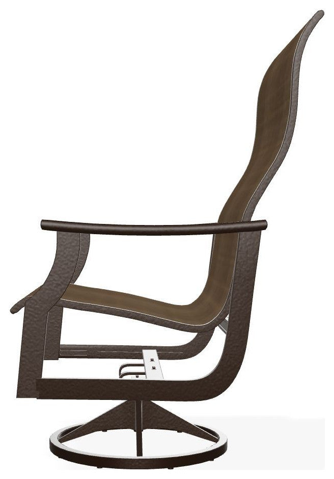 St. Catherine Sling Outdoor Supreme Swivel Rocker, Bark/Kona