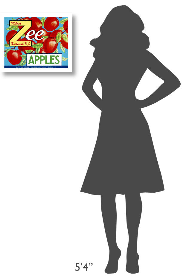 "Zee Apples" Digital Paper Print by Retrolabel, 18"x15"