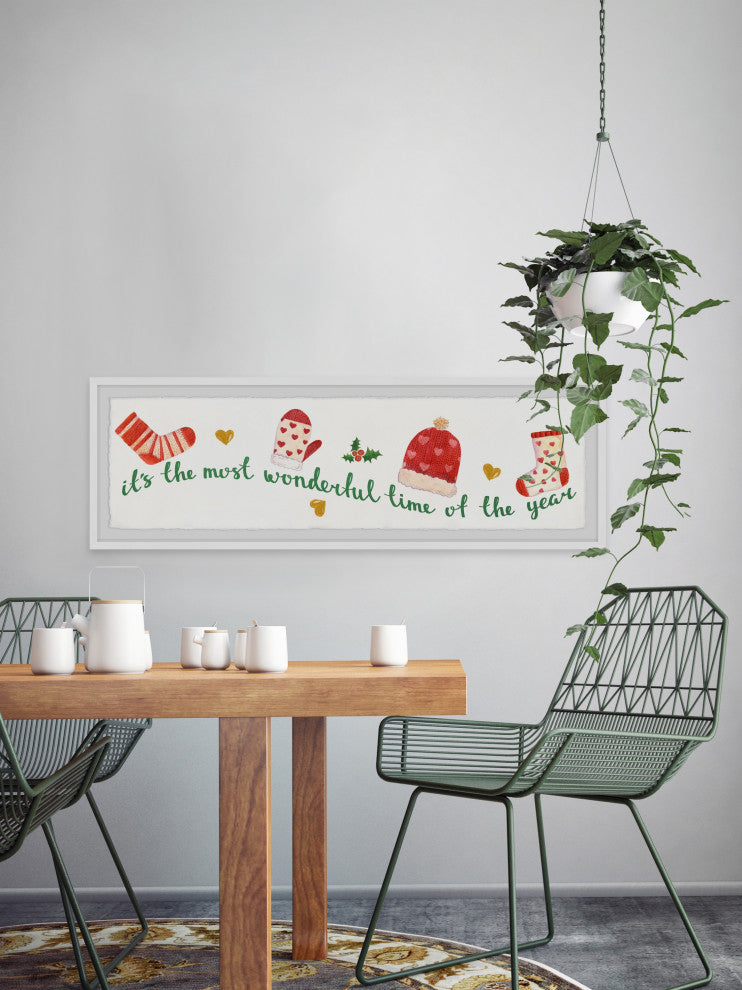 "Tis the Season" Framed Painting Print, 45x15