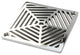 Shower Drain, Schluter-Kerdi Replacement Cover, Geometric Pentagon Grate, Polished Stainless Steel