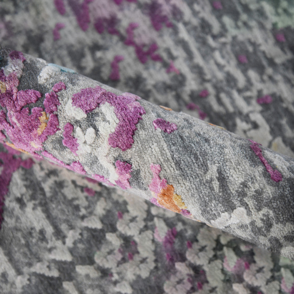 Essence Malta Area Rug, Pink, 10' x 14', Abstract