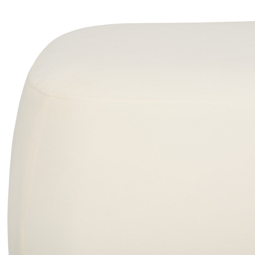 Safavieh Whitley Rectangle Ottoman, Cream