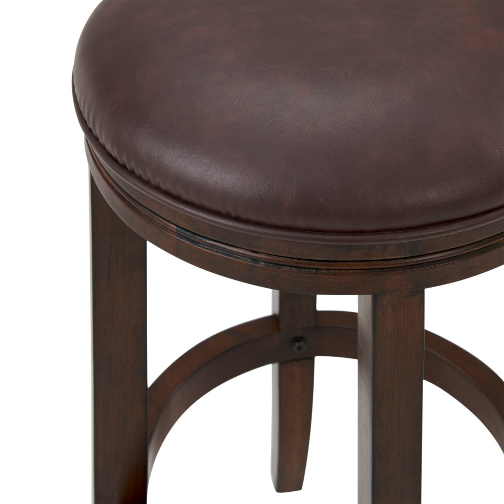 Natick Bar Stool, Distressed Walnut, Counter Height