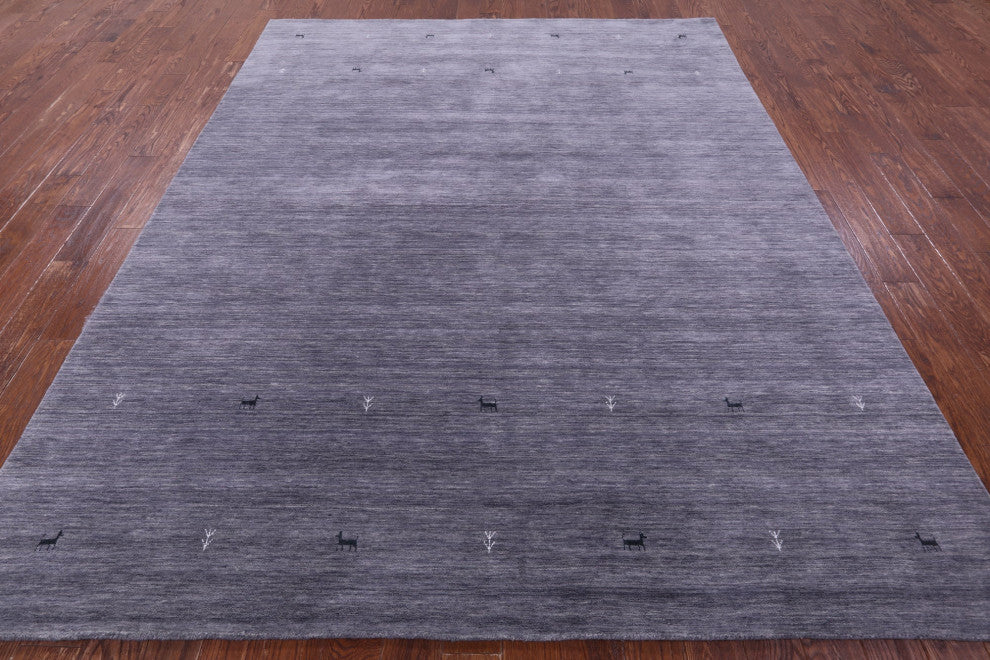 8' 0" X 10' 0" Persian Gabbeh Handmade Wool Rug - Q15188