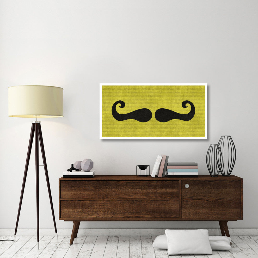 "Mustache: Mustachio" Digital Paper Print by BG.Studio, 50"x26"