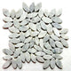 Hand-Sorted Natural Stone Pebble Tile - Super White for Shower & Backsplash