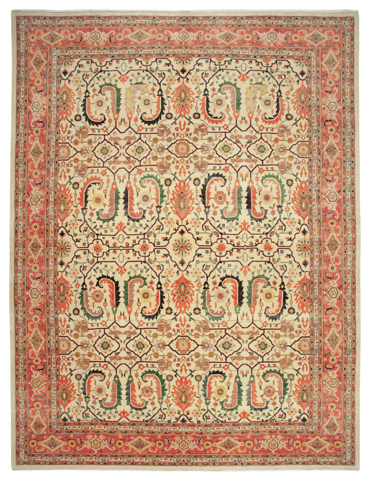 Rug N Carpet - Hand-Knotted Oriental 13' 9" x 17' 7" Oversize Oushak Area Rug