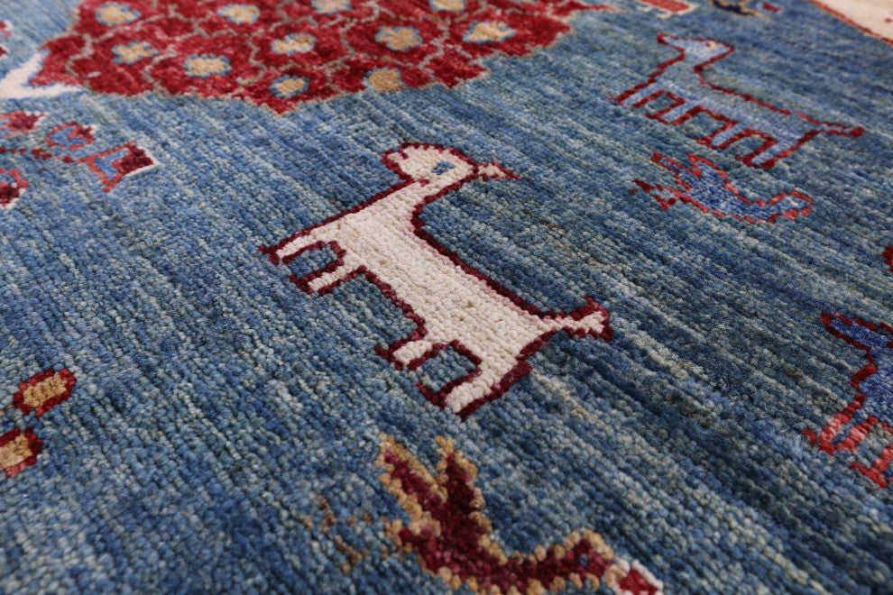 Handmade Persian Gabbeh Tribal Rug 8' 0" X 9' 8" Q7929