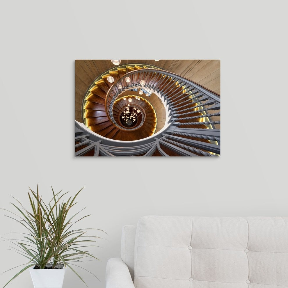 "Infinite Spiral" Wrapped Canvas Art Print, 24"x16"x1.5"