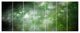 Blur Green Starry Fractal Sky, Abstract Canvas Art Print, 83"x32", 7 Panels