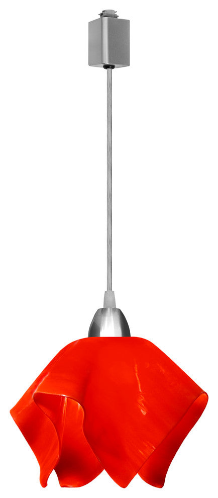 Jezebel Radiance Flame Track Light, Small, Fiery Red