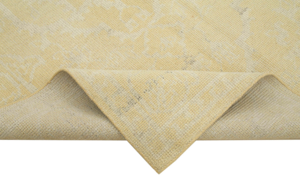 Rug N Carpet - Handwoven Oriental 5' 0" x 7' 10" Decorative Yellow Oushak Rug