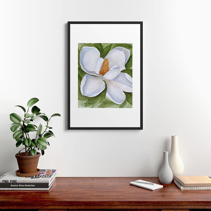 Rosie Brown White Belle Framed Art Print