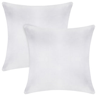A1HC Throw Pillow Insert, Down Alternative Fill, Set of 2, White, 18"x18"