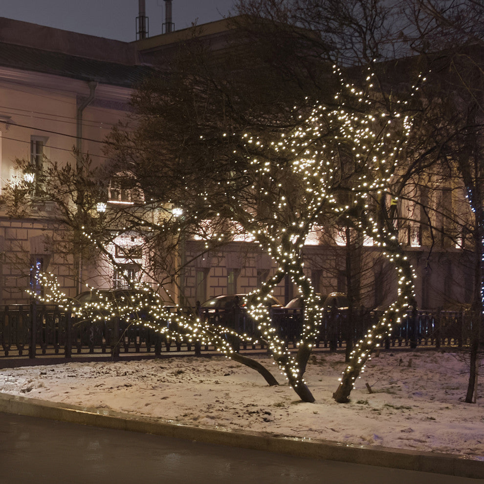 Solar String Lights, White, 50 Lights