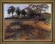 Edgar Degas Plowed Field Framed Premium Canvas Print, 24"x18'