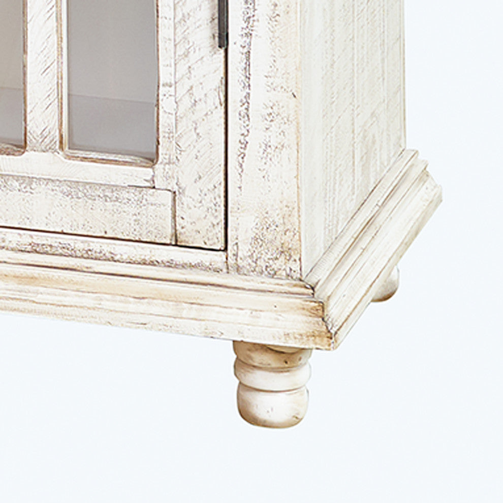 Picket House Lane Server, White With Black Interior