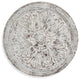 Medallion Wooden Wall Art - White