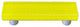 Art Glass Rectangle Pull, Alum Post, Bubbles Sunflower Yellow