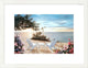 "Blue Serenade" Framed Digital Print by Diane Romanello, 27x21"