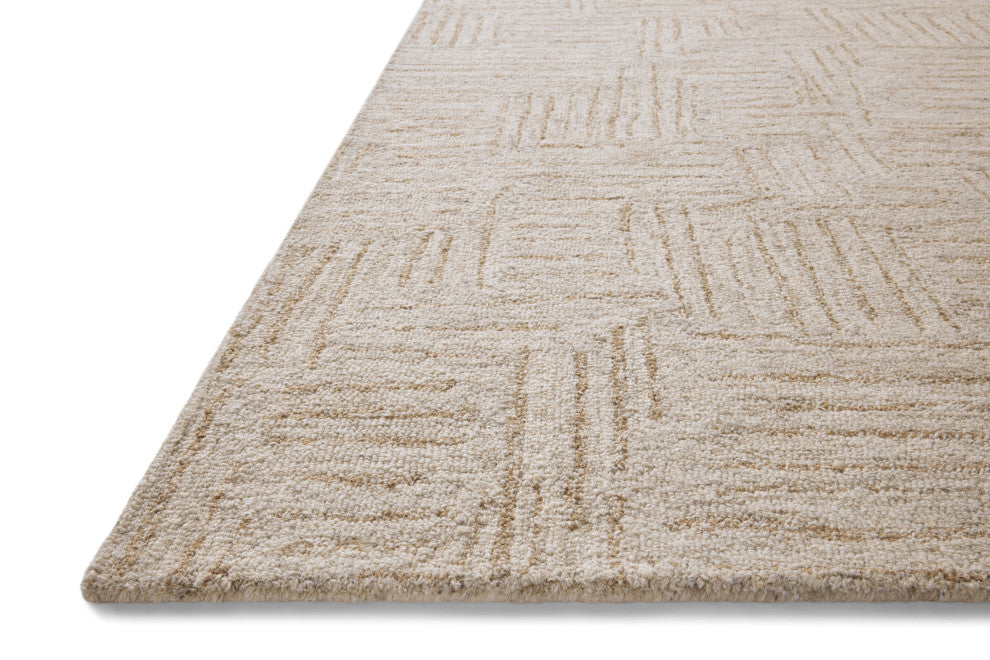 Chris Loves Julia x Loloi Polly Smoke / Sand 3''-6" x 5''-6" Accent Rug