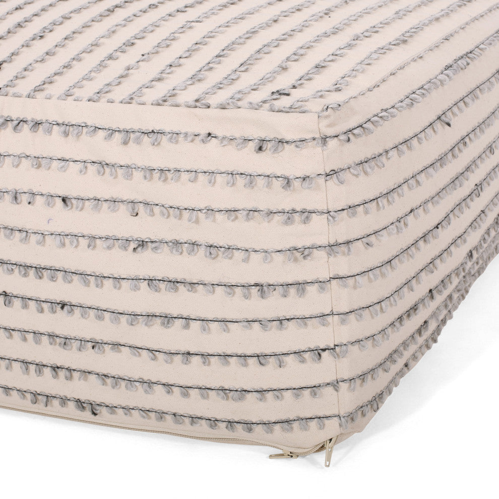 Gaddie Boho Rectangular Bean Bag Ottoman