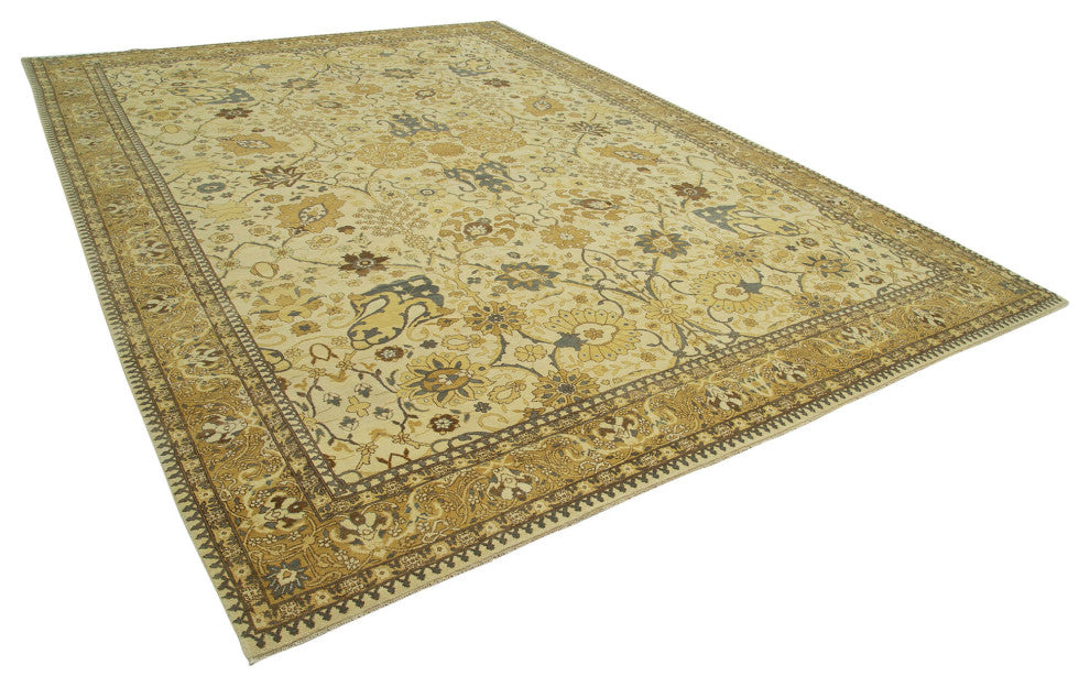 Rug N Carpet - Handwoven Oriental 9' 10" x 14' 1" Soft Oushak Area Rug