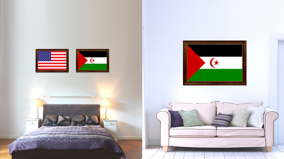 Sahrawi Arab Democratic Republic Country Flag Canvas Print, 15"x21"