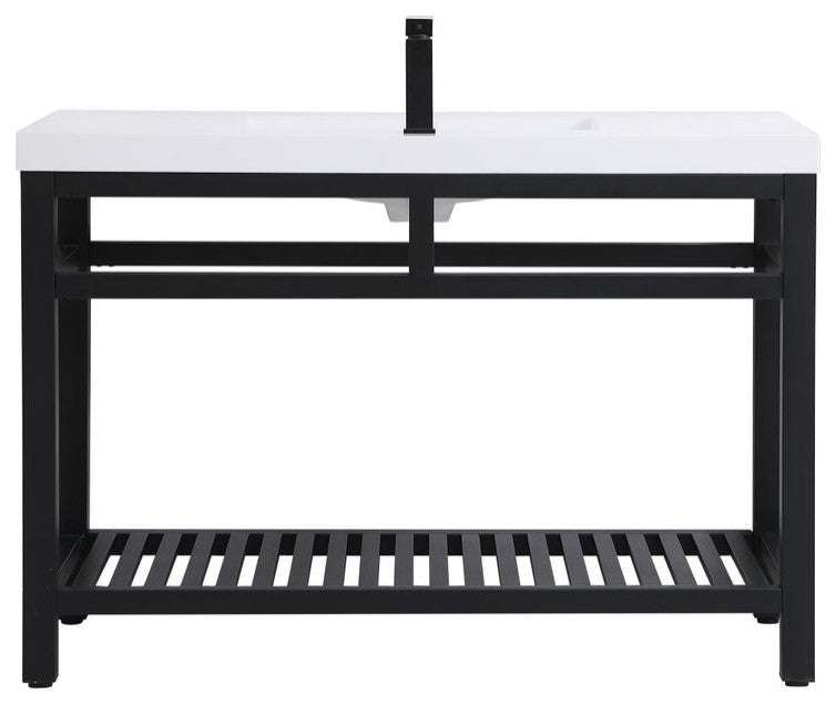 Home Living 22" Modern Black-Light Bathroom Vanity