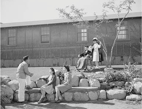 Nurse Aiko Hamaguchi and Patient Tom Kano. Others: George Nakano, Keiko Kamahara