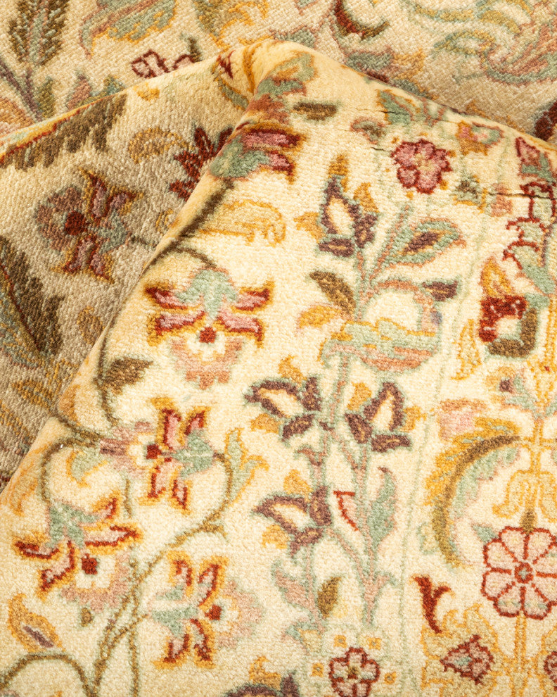 Myebon One-of-a-Kind Hand-Knotted Area Rug Ivory, 6'1"x8'9"
