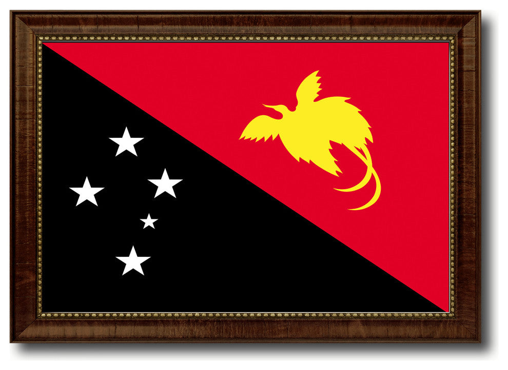 Papua New Guinea Country Flag Canvas Print, 21"x30"