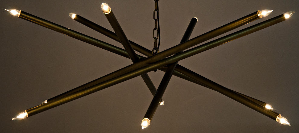 Ikram Chandelier, Antique Brass