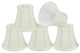Small Bell Chandelier Clip On Lamp Shade Off White 3"x5"x4.5", Set of 5