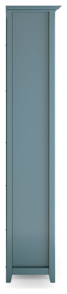 Amherst SOLID WOOD 5 Shelf Bookcase, French Blue