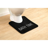 Bathroom Accessories Bath Time Collection, Black, Contour Bath Rug